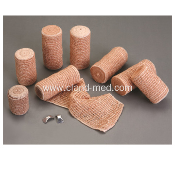 China Manufacture 80% Cotton Bandage Skin Color Elastic Crepe Bandage